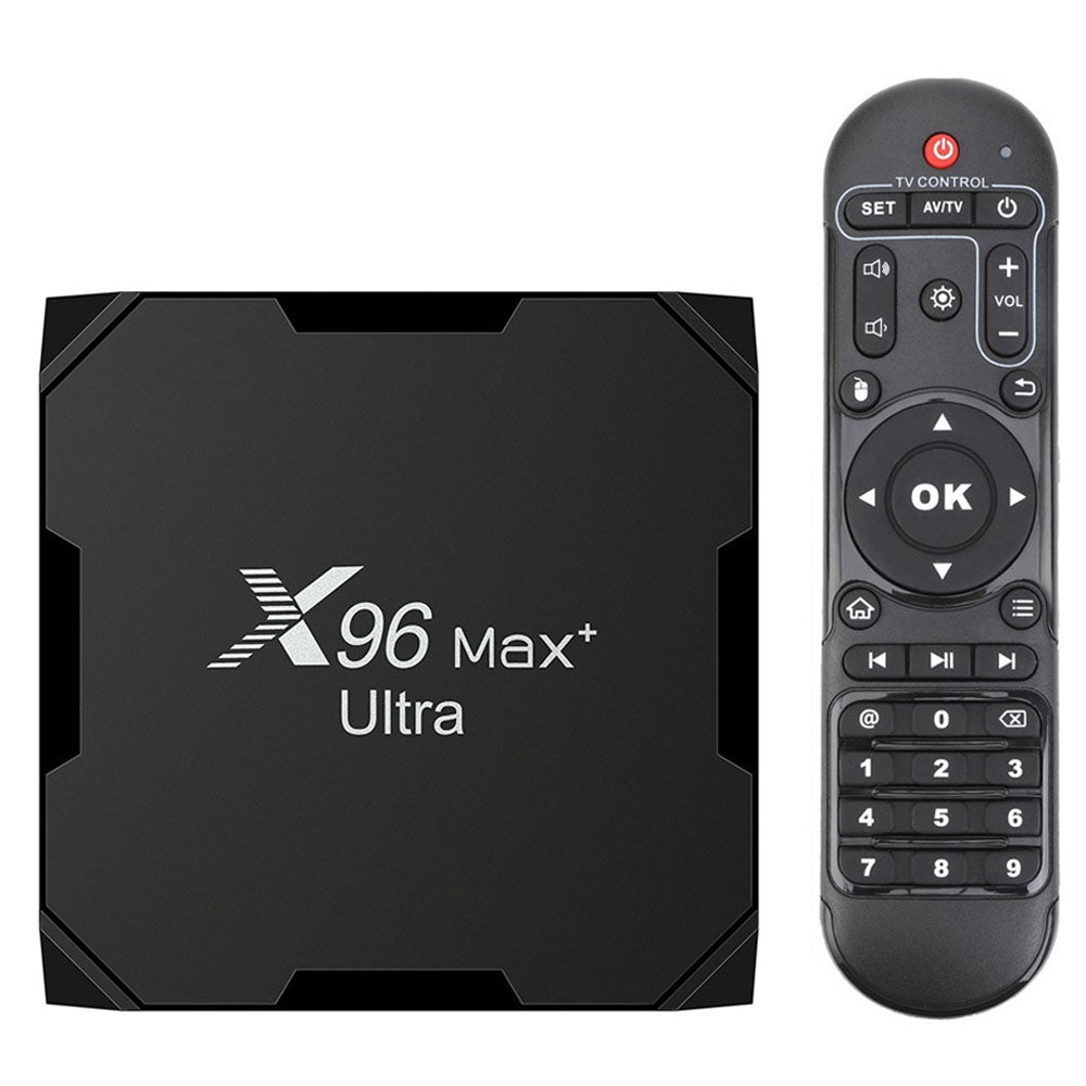 X96Max Ultra 2.4 5G Dual WiFi 8K TV Box Amlogic S905X4 Quad Core Android 11.0 4G 64G AV H.265 Media Player Set Top Box X96Max Ultra 2.4 5G Dual WiFi 8K TV Box Amlogic S905X4 Quad Core Android 11.0 4G 64G AV H.265 Media Player Set Top Box